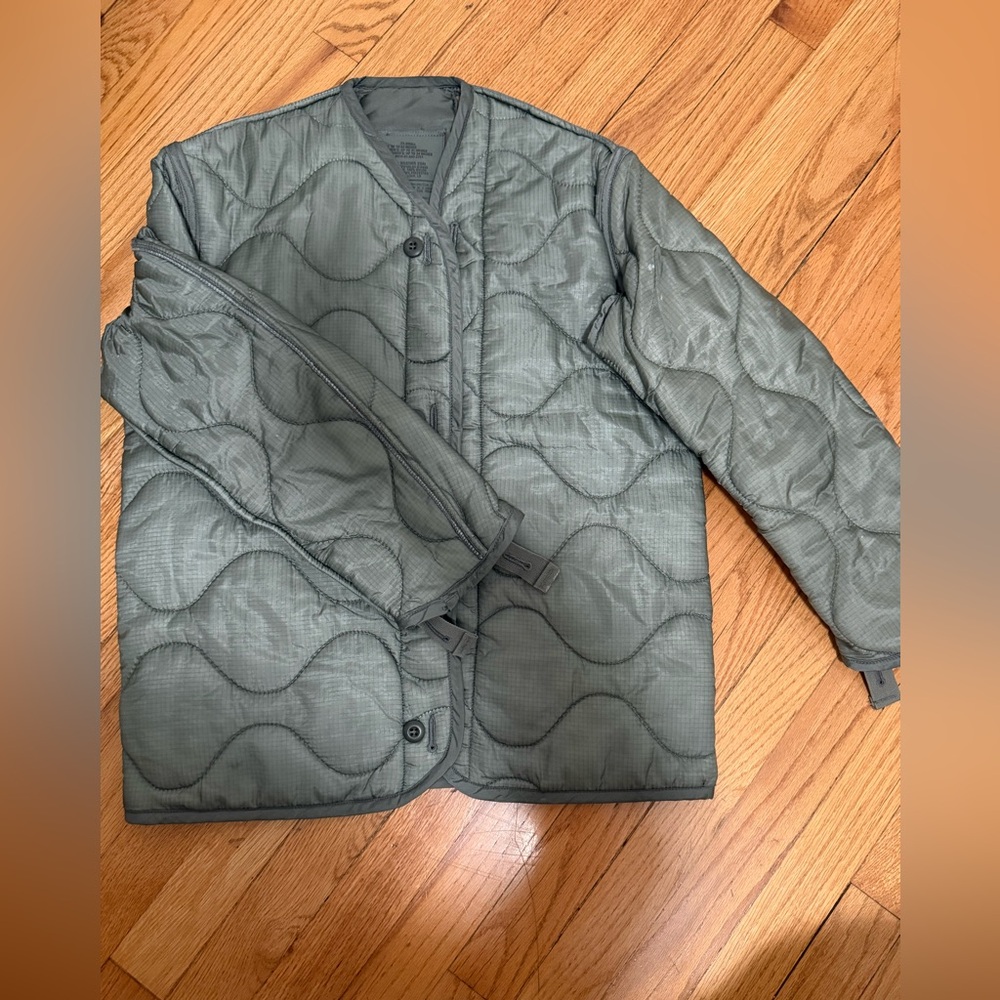 Olive Green Quilted Jacket